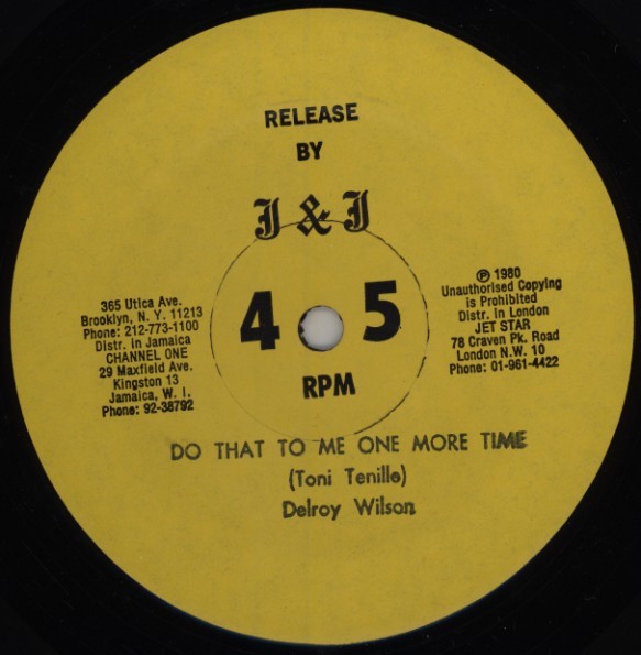 Delroy Wilson - Do That To Me One More Time (1980) Vinyl FLAC Download