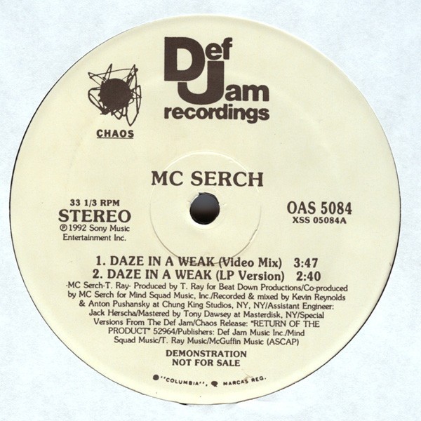 MC Serch-Daze In A Weak-Promo-VLS-FLAC-1992-THEVOiD Download