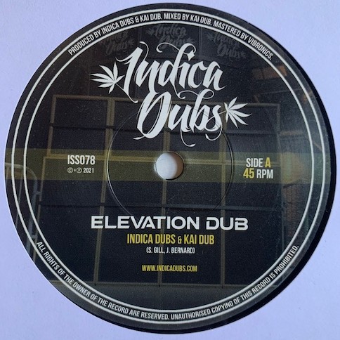 Indica Dubs and Kai Dub-Elevation Dub-(ISS078)-7INCH VINYL-FLAC-2021-YARD