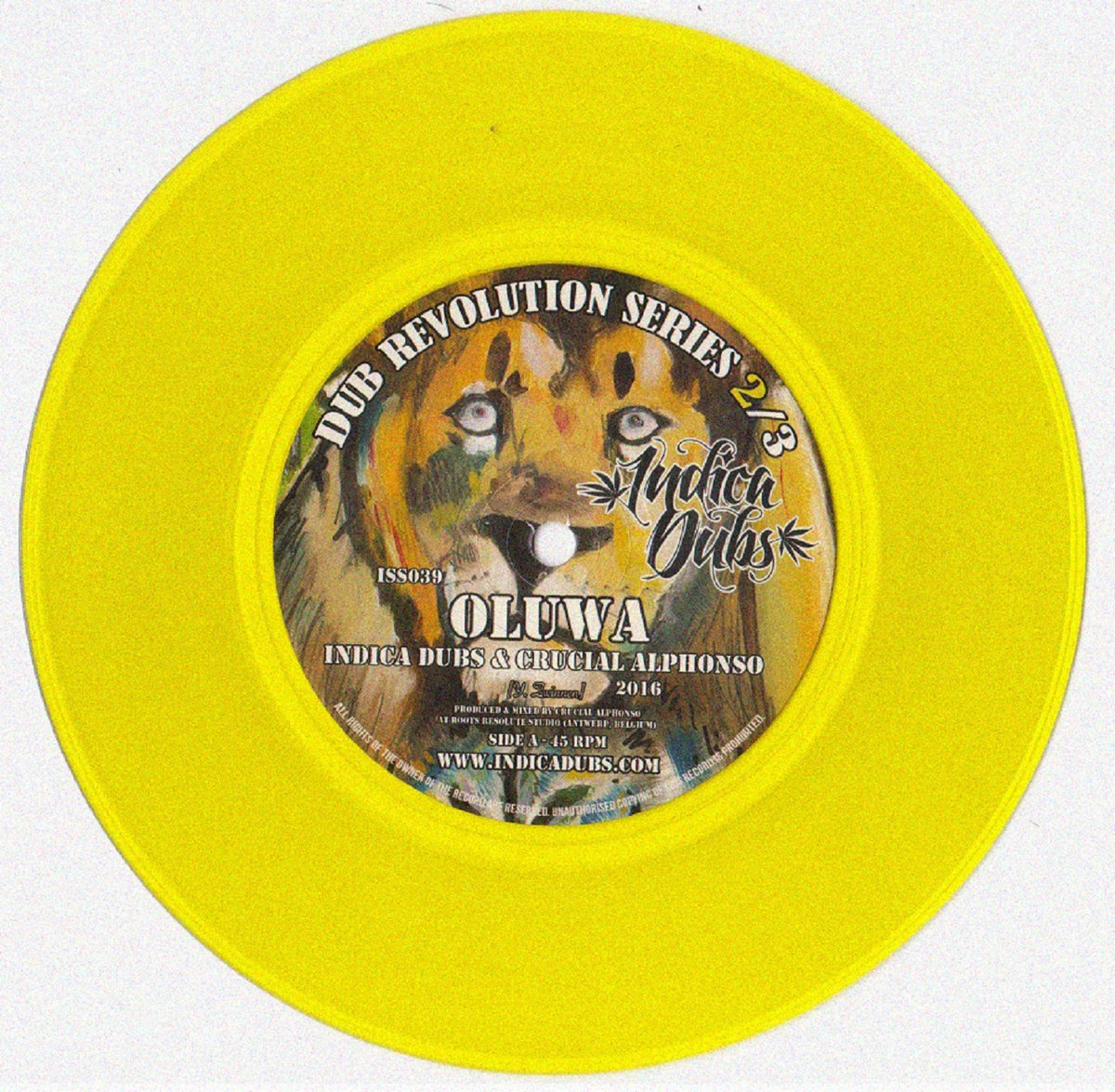 Indica Dubs and Crucial Alphonso-Oluwa-(ISS039)-LIMITED EDITION-7INCH VINYL-FLAC-2016-YARD