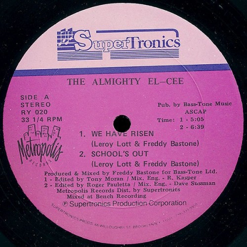 The Almighty El-Cee – We Have Risen / School’s Out (1987) [Vinyl FLAC]