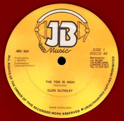Glen Slowley-The Tide Is High-(JBD 024)-12INCH VINYL-FLAC-1980-Gully