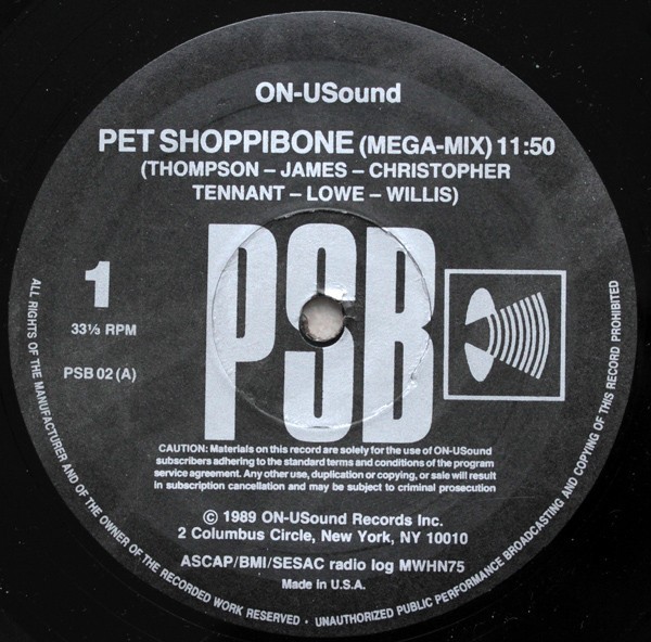 PSB - Pet Shoppibone (Mega-Mix) (1989) Vinyl FLAC Download