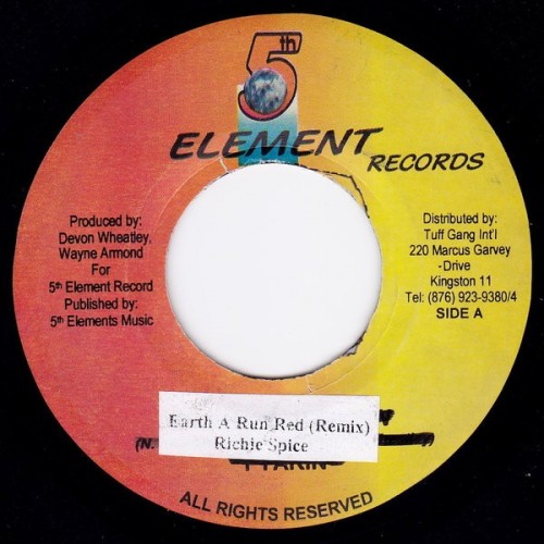 Richie Spice-Earth A Run Red (Remix)-VLS-FLAC-200X-YARD