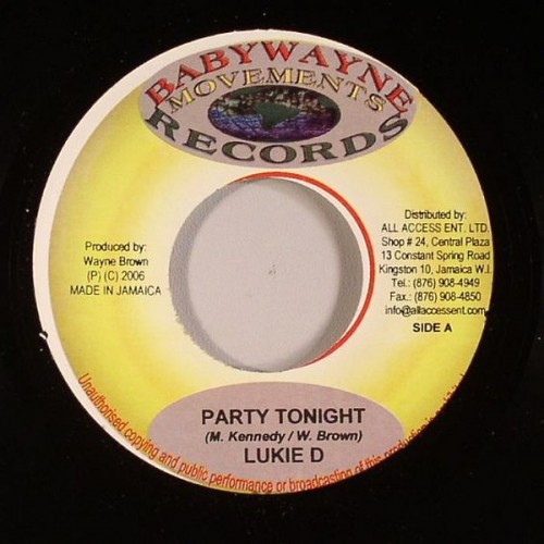 Lukie D – Party Tonight (2006) [Vinyl FLAC]