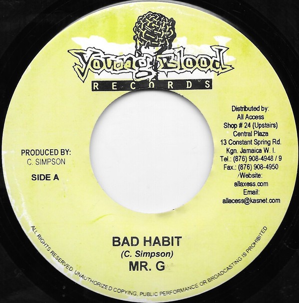 Mr. G - Bad Habit (200X) Vinyl FLAC Download