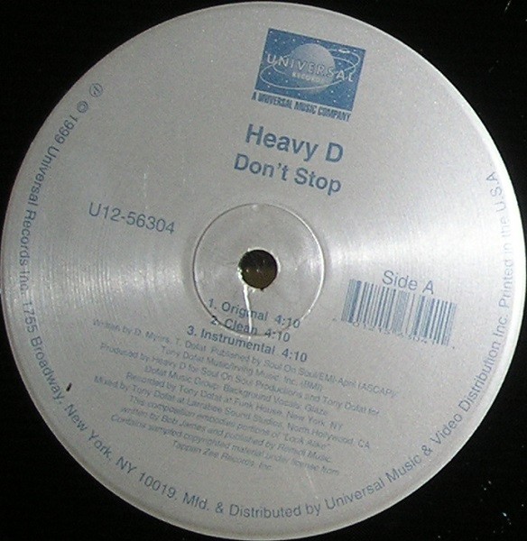 Heavy D-Dont Stop-VLS-FLAC-1999-FrB Download