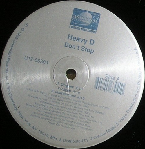 Heavy D – Don’t Stop (1999) [Vinyl FLAC]