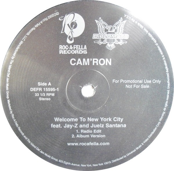 Cam'ron - Welcome To New York City (2002) Vinyl FLAC Download