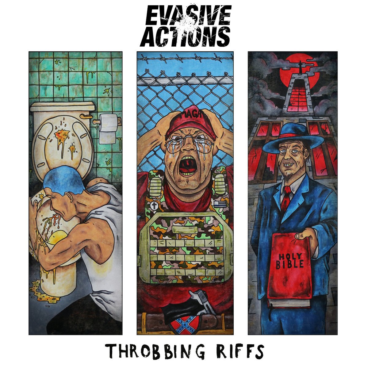 Evasive Actions - Throbbing Riffs (2022) FLAC Download