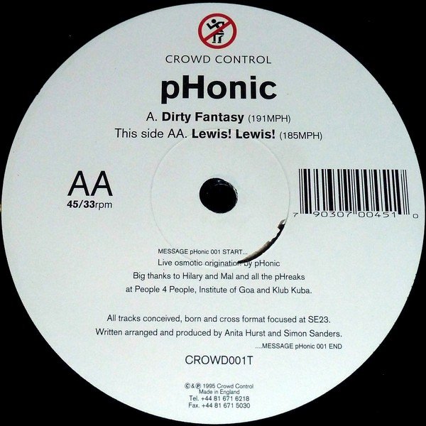 Phonic-Dirty Fantasy-(CROWD001T)-VINYL-FLAC-1995-BEATOCUL