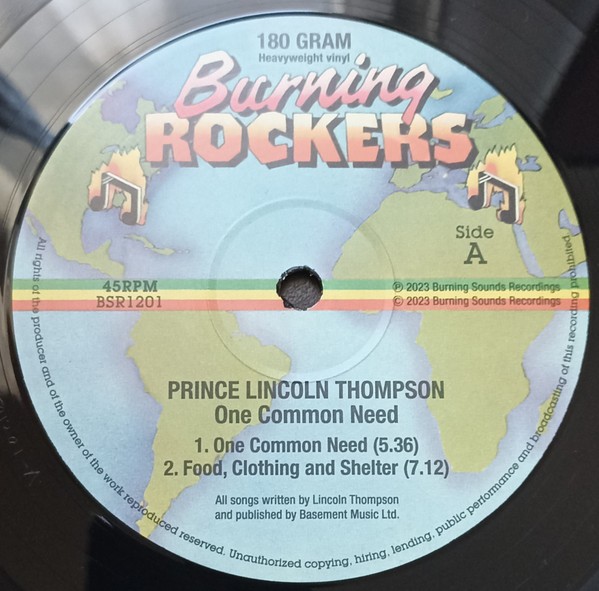 Prince Lincoln Thompson-One Common Need-(BSR1201)-12INCH VINYL-FLAC-2023-YARD Download