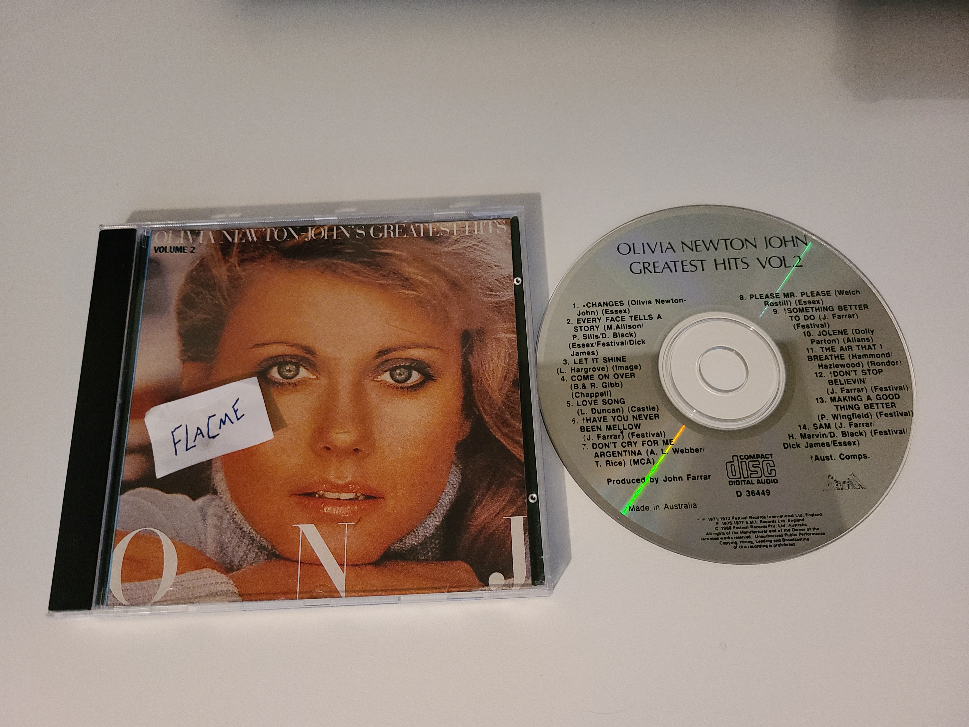 Olivia Newton-John-Greatest Hits Volume 2-CD-FLAC-1998-FLACME