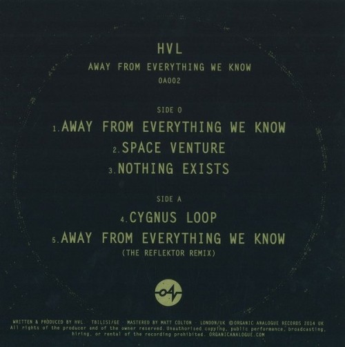 HVL – Away From Everything We Know (2015)
