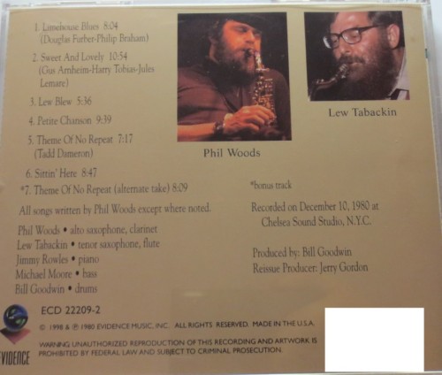 Phil Woods/Lew Tabackin - Phil Woods/Lew Tabackin (1998) Download