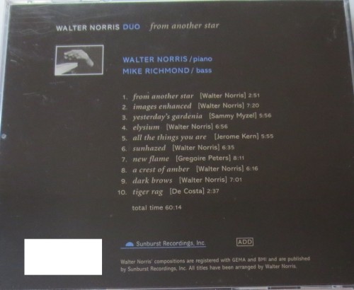 Walter Norris Duo - From Another Star (1998) Download