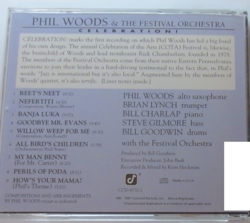 Phil Woods And The Festival Orchestra-Celebration-(CCD-4770-2)-PROMO-CD-FLAC-1997-m00fX