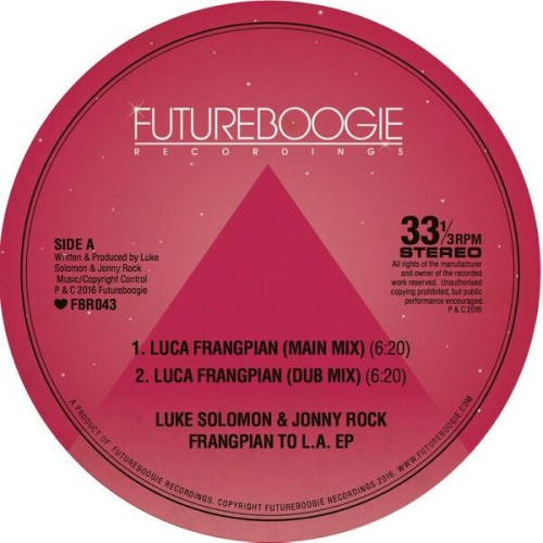 Jonny Rock x Luke Solomon – Frangipan to L.A. EP (2016)