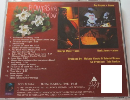 Great Jazz Trio - Flowers For Lady Day (1996) Download